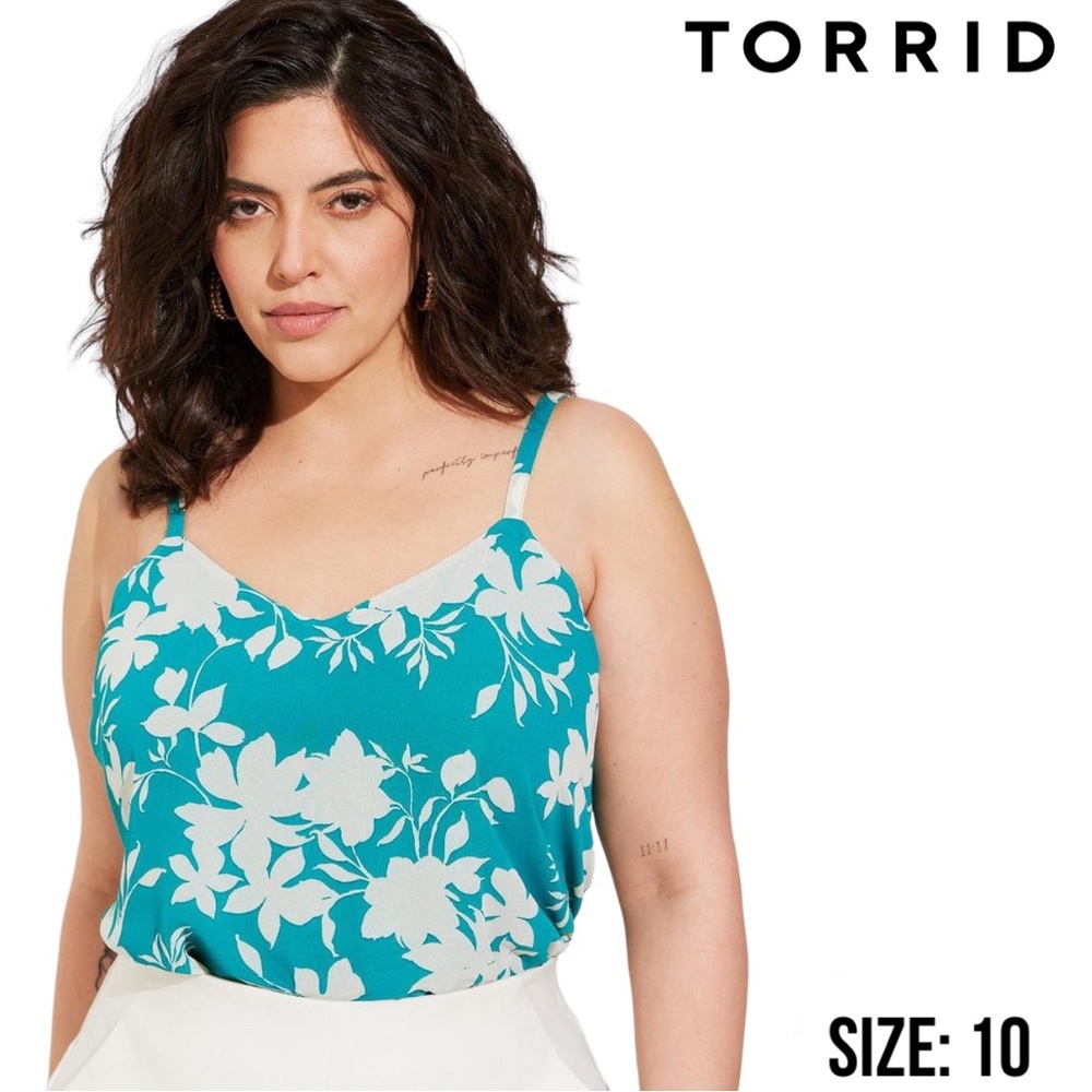 NWT Torrid Floral Sophie Chiffon Swing Cami - Size: 10 (00)